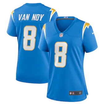 womens nike kyle van noy powder blue los angeles chargers p